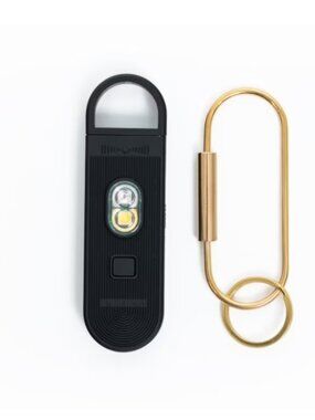 Black Alpena Personal Safety Alarm with Key Ring